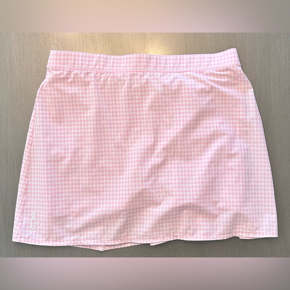 Ralph Lauren RLX Women’s Golf Skort - Pink Gingham